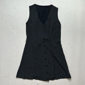 Vintage Button-up Polka-dot Dress
